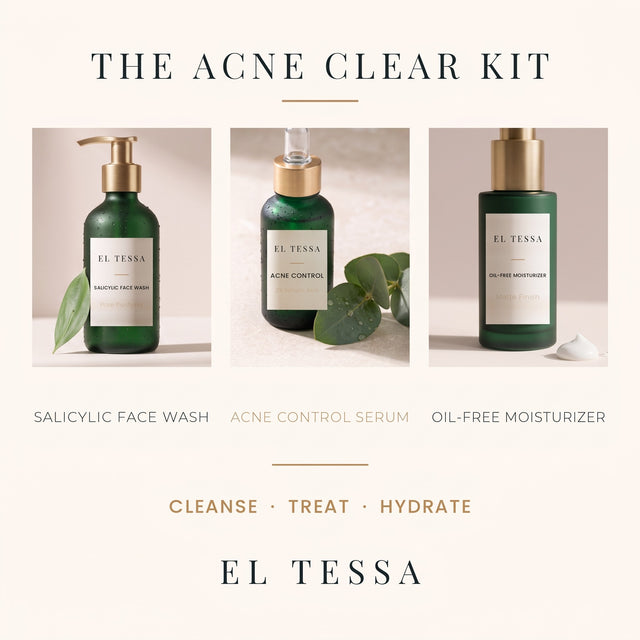 EL TESSA Acne Clear Kit - 3-Step Acne Routine