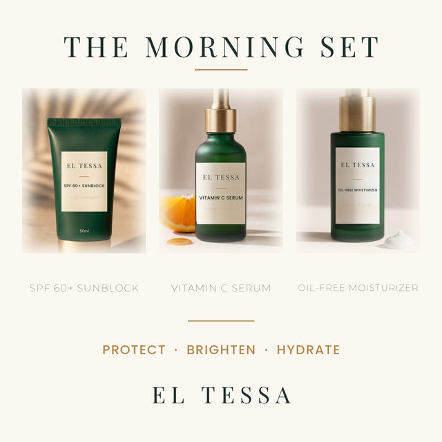 EL TESSA Morning Set — SPF + Vitamin C + Moisturizer