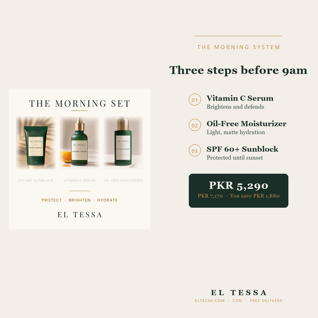 EL TESSA Morning Set — SPF + Vitamin C + Moisturizer